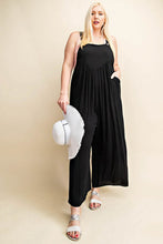 Load image into Gallery viewer, Kori America Full Size Sleeveless Ruched Wide Leg Overalls
