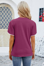 Load image into Gallery viewer, Round Neck Petal Sleeve T-Shirt
