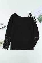 Load image into Gallery viewer, Crisscross Spliced Lace Top
