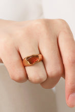 Load image into Gallery viewer, Inlaid Natural Stone Stainless Steel Ring
