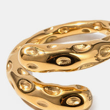 Load image into Gallery viewer, Titanium Steel Gold-Plated Bypass Ring
