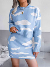 Load image into Gallery viewer, Cloud Sweater and Knit Skirt Set
