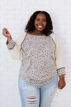 Load image into Gallery viewer, Jodifl Bestie Full Size Run Leopard Baseball Tee
