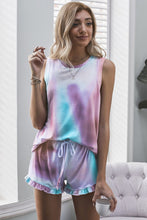 Load image into Gallery viewer, Swingy Tank and Ruffled Shorts Loungewear
