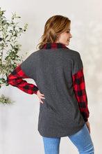 Load image into Gallery viewer, Heimish Full Size Plaid Button Down Shacket
