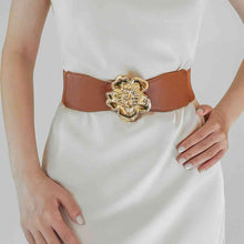 Load image into Gallery viewer, Flower Alloy Buckle Elastic Belt
