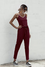 Load image into Gallery viewer, Contrast binding Cami Jumpsuit
