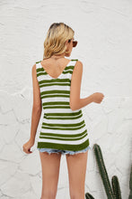 Load image into Gallery viewer, Striped V-Neck Knit Tank
