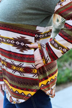 Load image into Gallery viewer, Celeste Design Full Size Geometric Turtleneck Drawstring Knit Top
