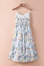 Load image into Gallery viewer, Floral Spaghetti Strap Tiered Midi Dress
