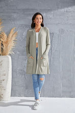 Load image into Gallery viewer, Open Front Long Sleeve Cardigan
