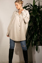 Load image into Gallery viewer, LINEN SHIRTS DRESS WITH BELT POCKET
