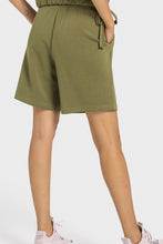 Load image into Gallery viewer, Drawstring Elastic Waist Sports Bermuda Shorts
