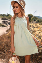 Load image into Gallery viewer, Pleated Sleeveless Mini Dress
