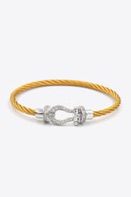 Load image into Gallery viewer, Men Rhinestone Cable Bracelet
