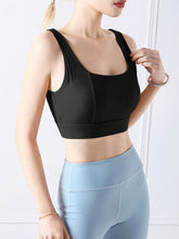 Load image into Gallery viewer, Square Neck Wide Strap Active Bra
