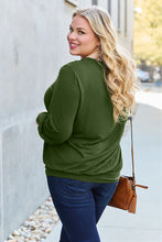 Load image into Gallery viewer, Basic Bae Full Size V-Neck Lantern Sleeve Blouse
