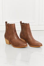 Load image into Gallery viewer, MMShoes Love the Journey Stacked Heel Chelsea Boot in Chestnut
