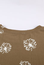 Load image into Gallery viewer, Plus Size Dandelion Print Tee Shirt
