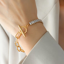 Load image into Gallery viewer, Zircon Titanium Steel Closure Bracelet
