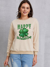 Load image into Gallery viewer, HAPPY ST. PATRICK&#39;S DAY Dropped Shoulder Sweatshirt
