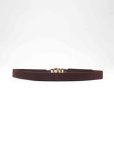 Load image into Gallery viewer, Zinc Alloy Buckle Elastic PU Belt
