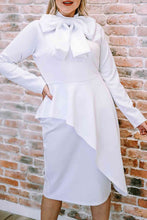 Load image into Gallery viewer, Bow Detail Long Sleeve Dress
