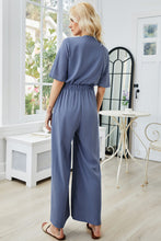 Load image into Gallery viewer, Tie Front Top &amp; Wide Leg Pants Set
