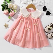 Load image into Gallery viewer, Bunny Ear Peter Pan Collar Sleeveless Dress
