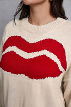 Load image into Gallery viewer, Lip Fringe Round Neck Sweater
