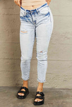 Load image into Gallery viewer, BAYEAS Mid Rise Acid Wash Skinny Jeans
