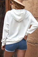 Load image into Gallery viewer, Chevron Sequin Drawstring Hoodie
