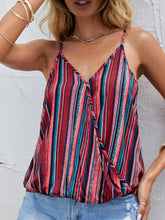 Load image into Gallery viewer, Striped Surplice Neck Cami
