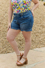 Load image into Gallery viewer, RISEN Maya Full Size Mid Rise Asymmetrical Shorts
