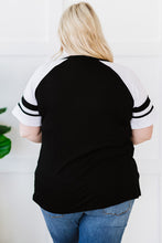 Load image into Gallery viewer, Plus Size Contrast Crisscross Tee Shirt
