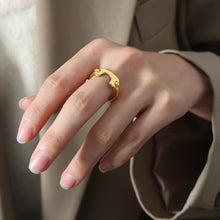 Load image into Gallery viewer, 18K Gold-Plated Irregular Open Ring
