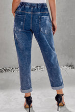 Load image into Gallery viewer, Drawstring Denim Joggers
