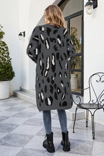 Load image into Gallery viewer, Leopard Open Front Cardigan with Pockets
