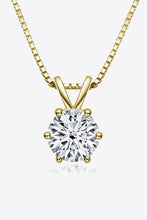 Load image into Gallery viewer, 925 Sterling Silver 1 Carat Moissanite Pendant Necklace
