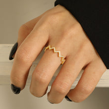 Load image into Gallery viewer, Wave Shape 925 Sterling Silver Ring
