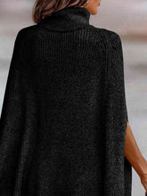 Load image into Gallery viewer, Turtleneck Dolman Sleeve Poncho
