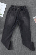 Load image into Gallery viewer, Pocketed Denim Frock Style Joggers
