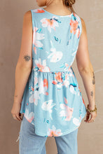 Load image into Gallery viewer, Floral Peplum Tank Top

