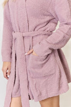 Load image into Gallery viewer, Hailey &amp; Co Tie Front Long Sleeve Robe
