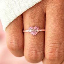 Load image into Gallery viewer, MOM Heart Shape 925 Sterling Silver Engraved Ring
