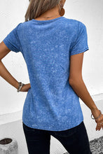 Load image into Gallery viewer, Heathered V-Neck Short Sleeve T-Shirt
