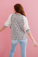 Load image into Gallery viewer, Jodifl Bestie Full Size Run Leopard Baseball Tee
