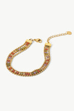 Load image into Gallery viewer, Colorful Zircon Stainless Steel Bracelet
