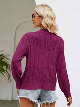 Load image into Gallery viewer, Button Down Ribbed Trim Cardigan
