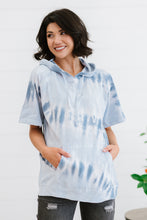 Load image into Gallery viewer, Sew In Love Watching Clouds Full Size Run Tie-Dye Short-Sleeved Hoodie
